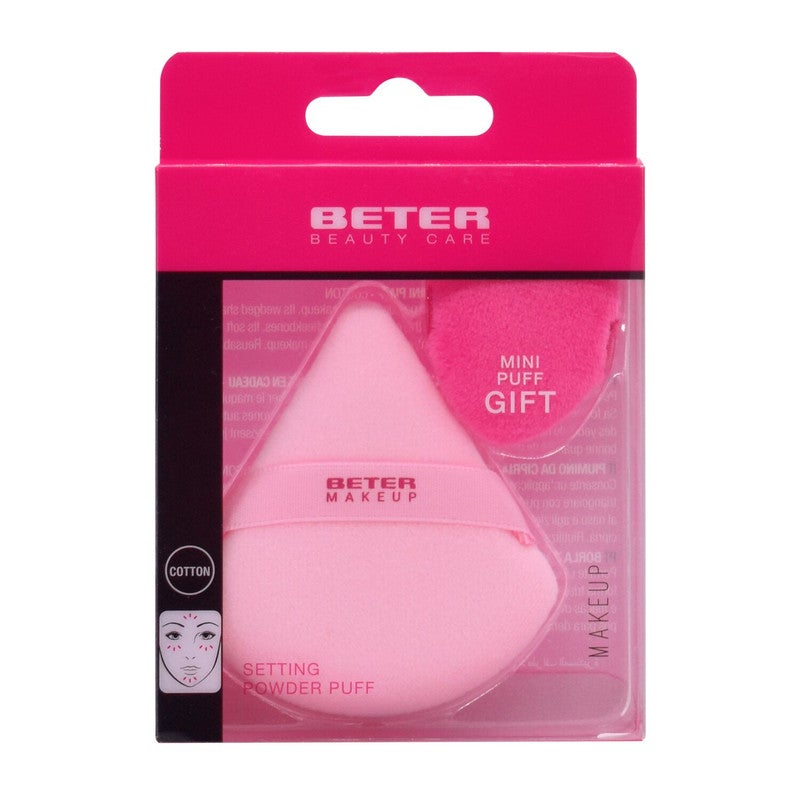 BETER Double sided make up powder puff, cotton. Mini gift - Image 2